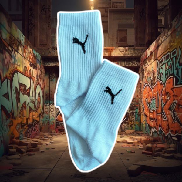 Producto - Puma blanca con logo en negro