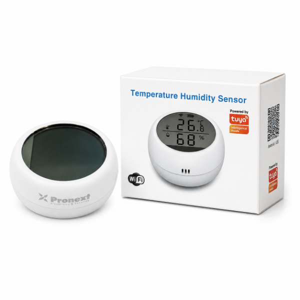 Producto - Sensor de temperatura y humedad WiFi Pronext Compatible  Tuya/smartlife
