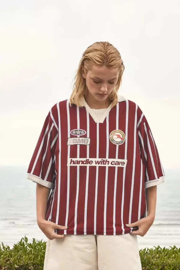Producto - CAMISETA STRIPES BORDO - BMBPRJCT - 11