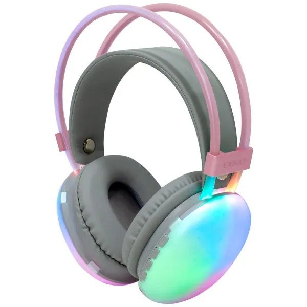 Producto - Auriculares Satellite AE-9076 Pure Bass - Rosa Claro Gris