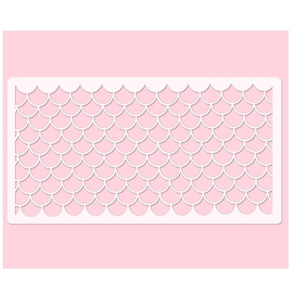 Producto - Stencil Torta Escamas Sirena 2 -ei