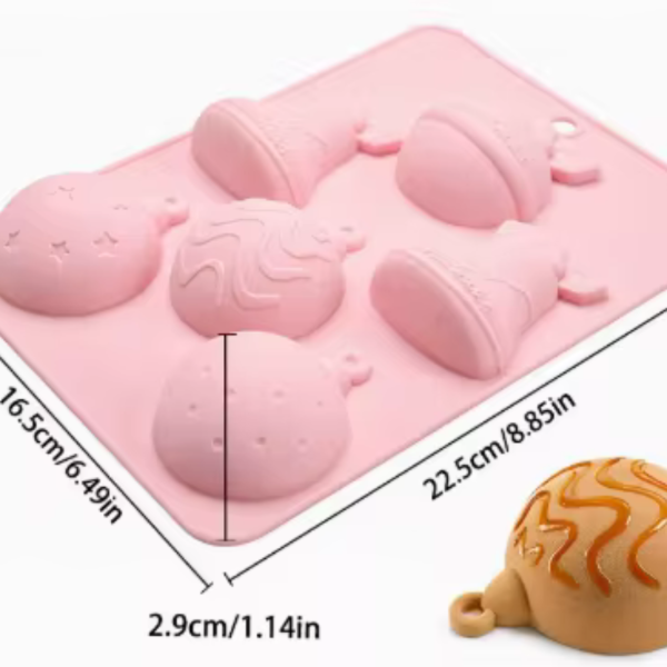 Producto - Molde de Silicona Premium Navideño Diseño de Bolas y Campanas - 1