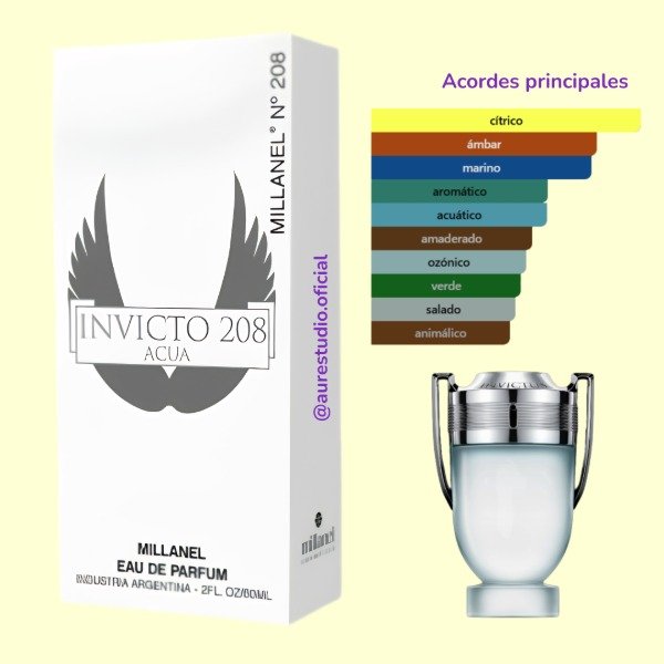 Producto - Fragancia 208 Dupe de Invictus Aqua