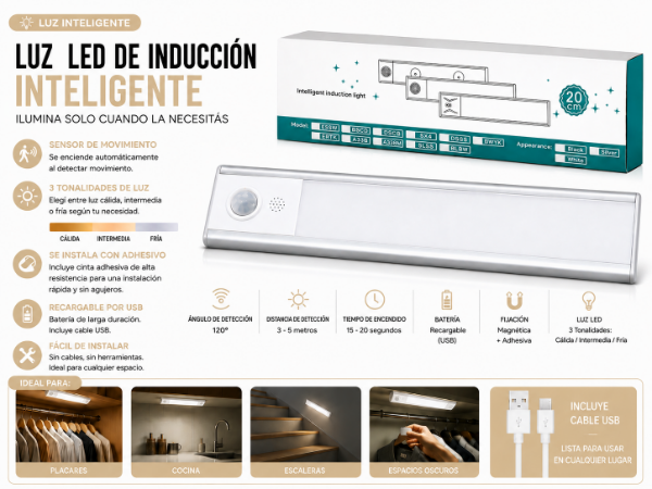 Producto - Luz bajo mesada sensor