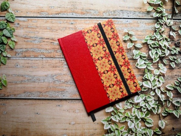 Producto - Cuaderno Mini (A6) Rojo Ornamental