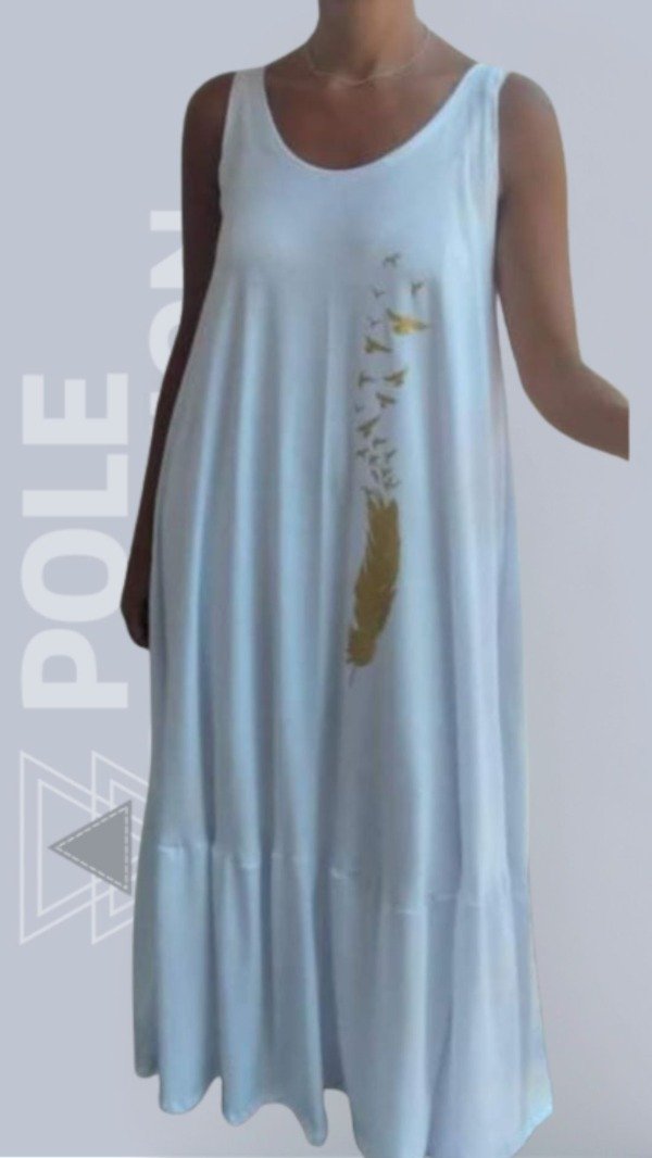 Producto - VESTIDO PLUMA BLANCO