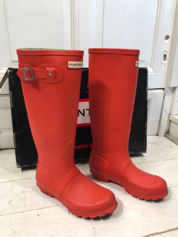 Producto - Botas HUNTER coloradas caña alta- Talle 36- PRECIO: 140x