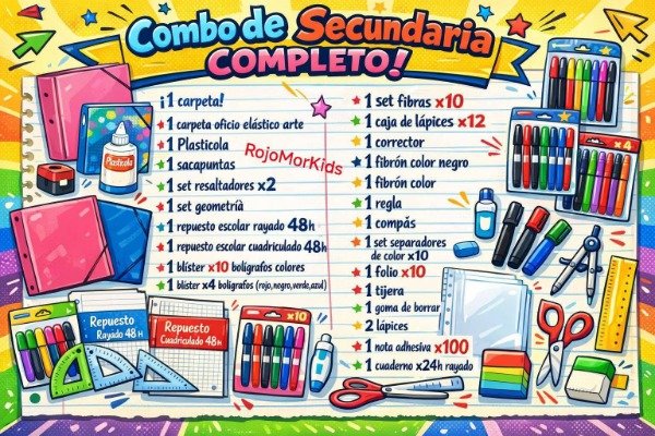 Producto - COMBO SECUNDARIA COMPLETO