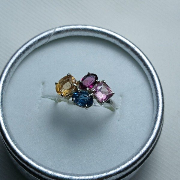 Producto - Anillo Racimo Plata 925 Talle 15