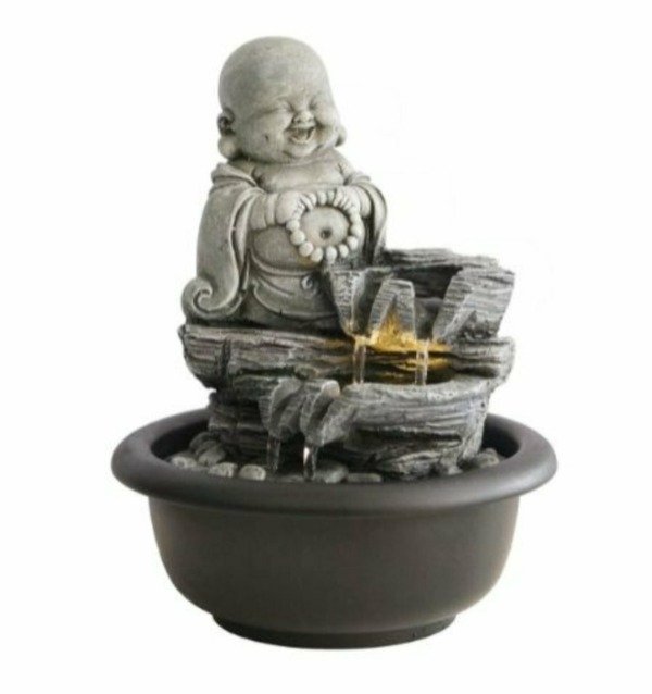 Producto - Fuente De Agua 25cm Buda De La Abundancia chica