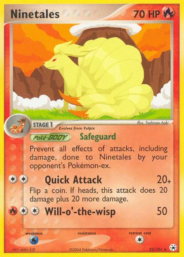 Producto - Ninetales 22/101 EX: Hidden Legends