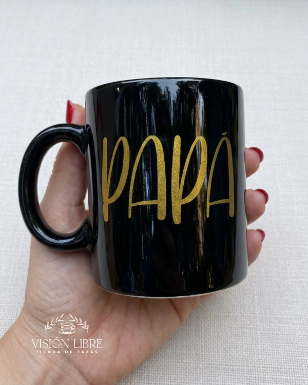 Producto - Tazas rectas negras papá - 4