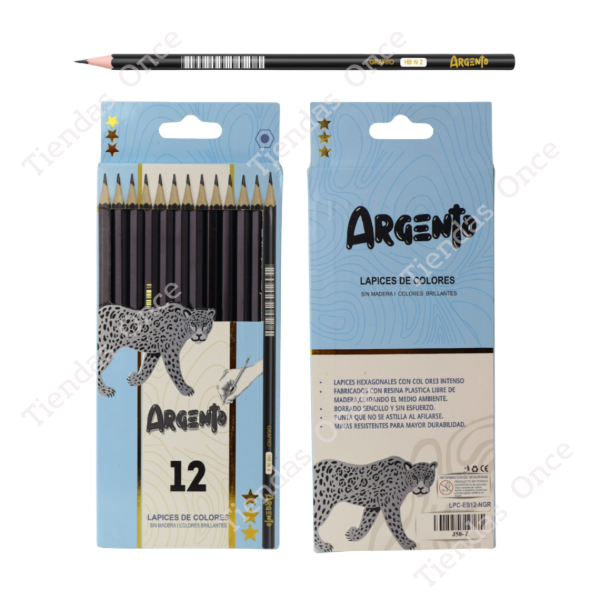 Producto - Lapiz de grafito ARGENTO por 12 unidades - Por mayor