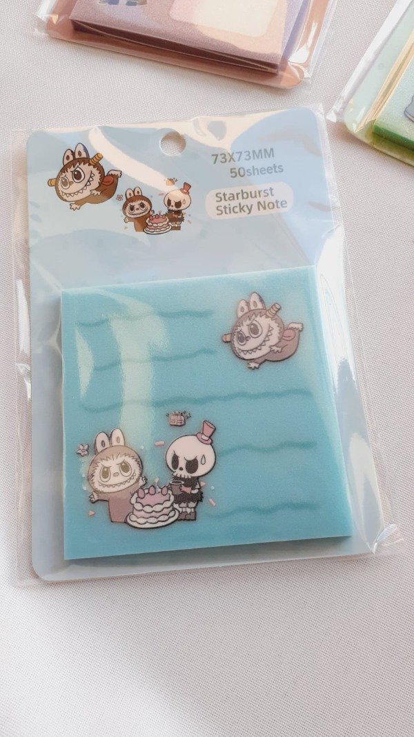 Producto - Notas transparentes con glitter