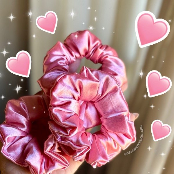 Producto - SCRUNCHIES SATÉN ROSA X 2 UNIDADES