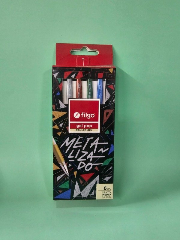 Producto - Lapiceras Gel Pop METALIZADO x6