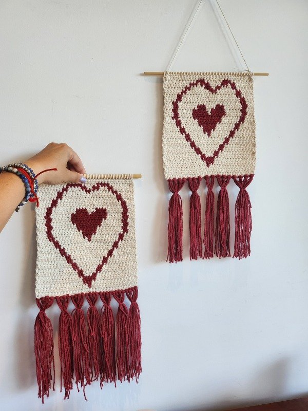 Producto - Patron pdf Tapiz Mini Amoret. Curso tapestry intarsia con videos - 1