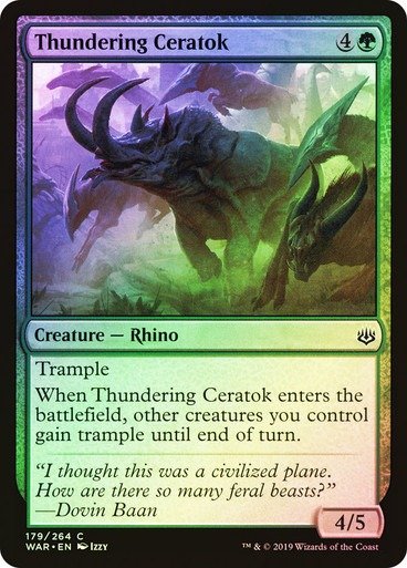 Producto - Thundering Ceratok Foil  War of the Spark