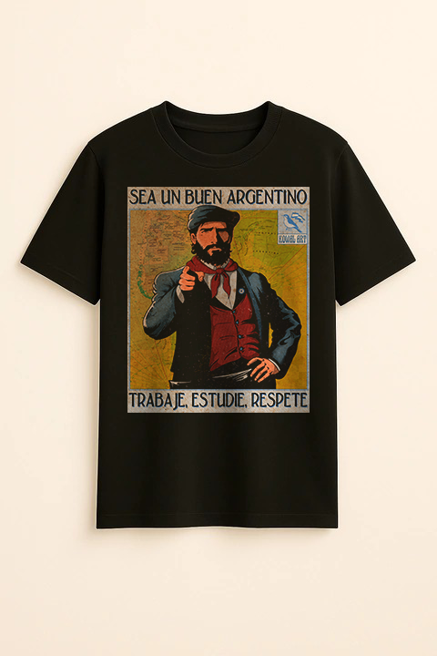 Sea un buen argentino negra clásica hombre frontal