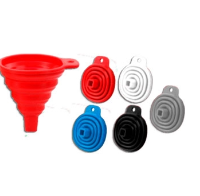 Producto - EMBUDO DE SILICONA PLEGABLE 7.CM DIAM 6.5 CM ALTO COLORES SURTIDOS