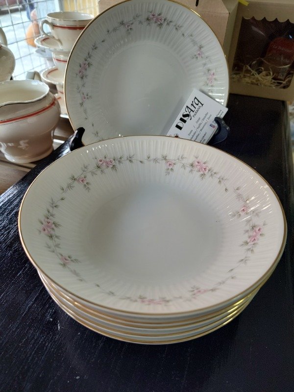 Producto - PLATO HONDO DOBLE ROSA TSUJI X6 - 0