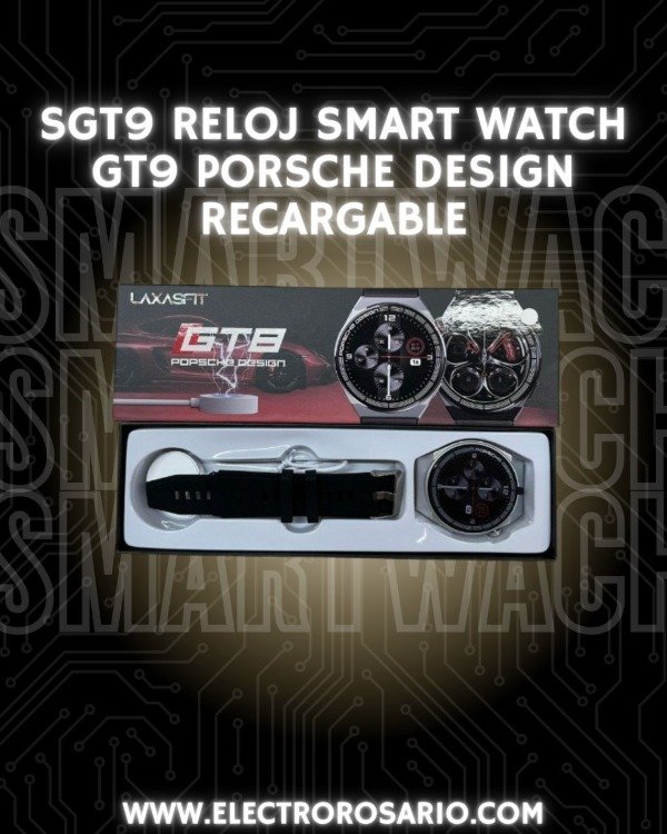 Producto - SGT9 RELOJ SMART WATCH GT9 PORSCHE DESIGN RECARGABLE