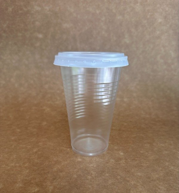 Producto - VASO  PLASTICO 330 CC CON TAPA