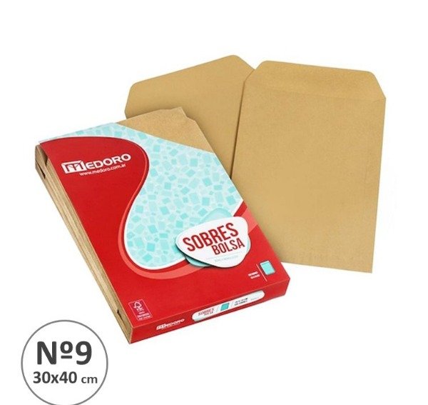 Producto - SOBRES MANILA 30x40 N9 x100u / x10 unidades
