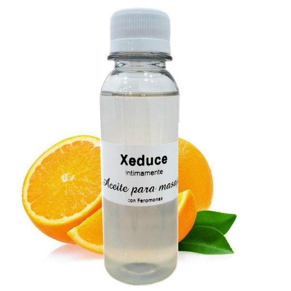 Producto - Aceite sedoso para masajes con feromonas y aceite esencial de Naranja