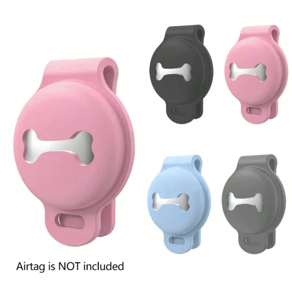 Producto - Porta Airtag/Mitag de silicona para perro.