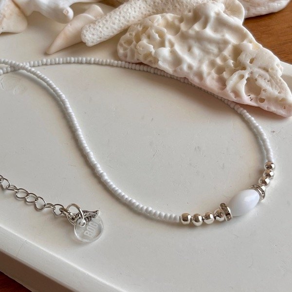 Producto - Collar Ocean Oval White