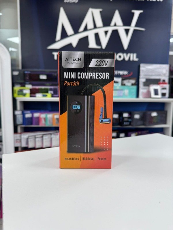 Producto - Mini Compresor de Aire Portatil Recargable Aitech AIAB100167N