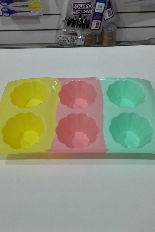 Producto - MOLDE DE SILICONA X 6 FORMA FLOR