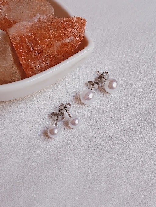 Producto - Aros perlas - Acero quirúrgico