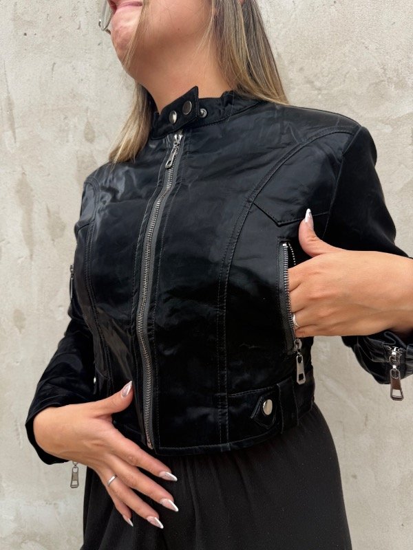 Producto - Campera eco-cuero metalizada