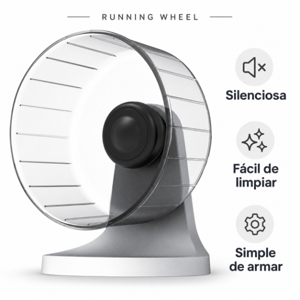 Producto - Rueda 19,3cm Silenciosa De Acrílico Eriso Y Roedores Mediano - 2