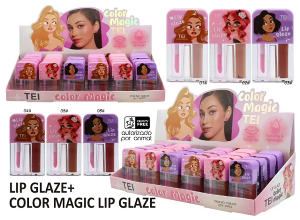 Producto - LIP GLAZE + COLOR MAGIC LIP GLAZE TEI
