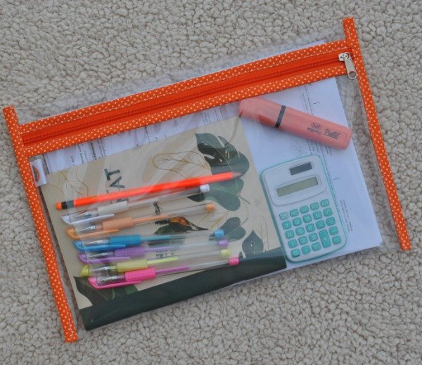 Producto - Sobre Cristal A4 Lunares Naranja