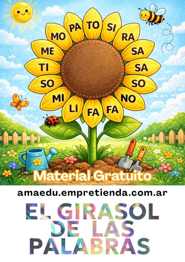 Producto - EL GIRASOL DE LAS PALABRAS (Material Gratuito)