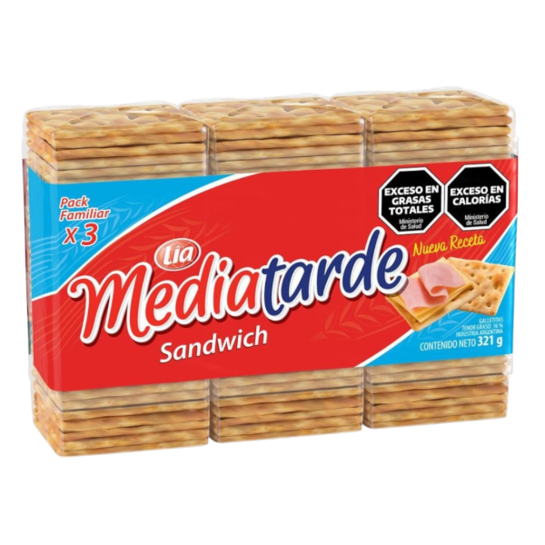 Producto - MEDIA TARDE x 3 SANDWICH 16u x 107grs