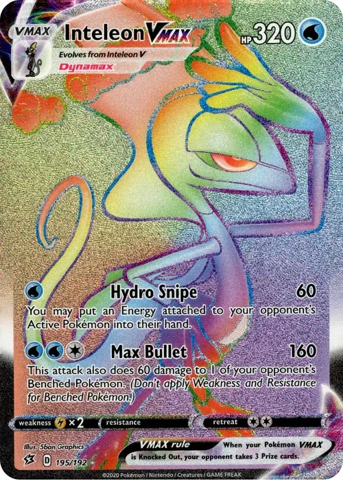 Producto - Inteleon VMAX Hyper Rare - 195/192 - Rebel Clash - Holo