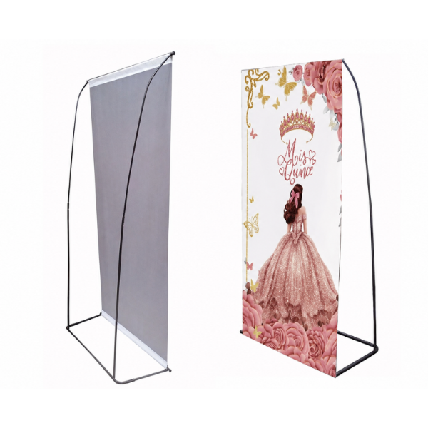 Producto - Lona Banner + Portabanner 2 vela 90x190cm
