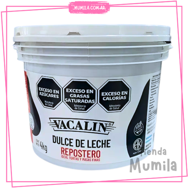 Producto - Dulce de leche Vacalin Repostero x4kg