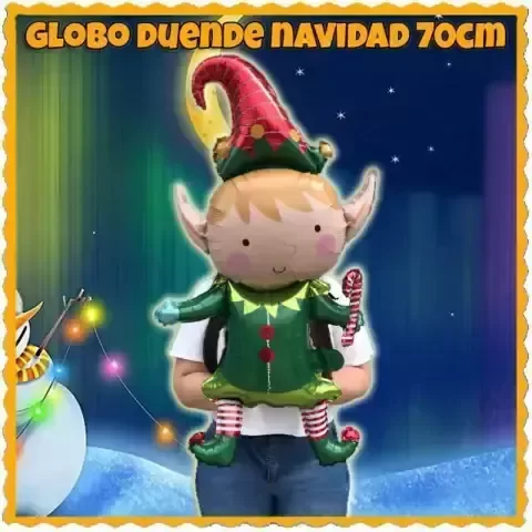 Producto - globo duende de navidad grinch