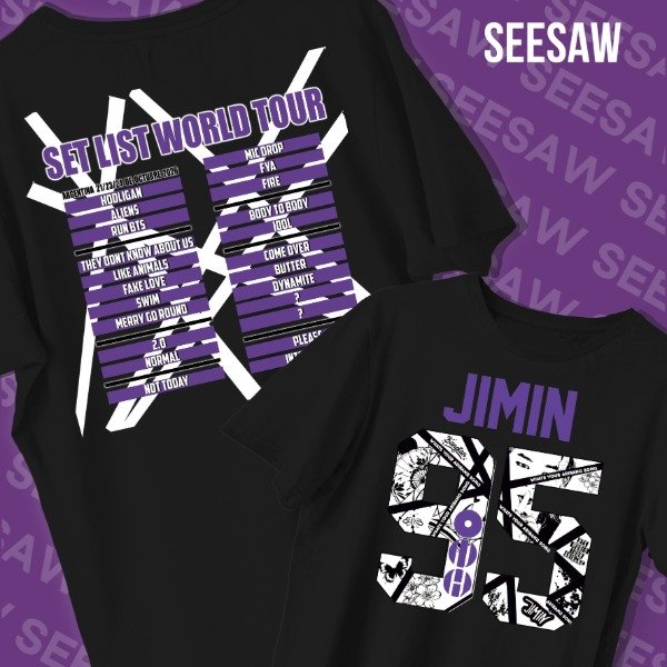 Producto - REMERA SET LIST AÑOS JIMIN
