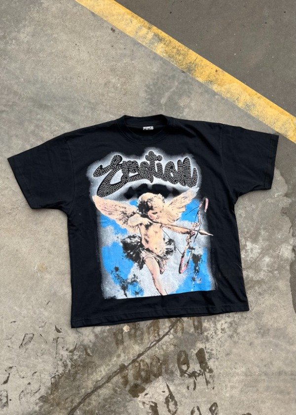 Producto - Remera Mixed Emotion Angelito Negra - 3