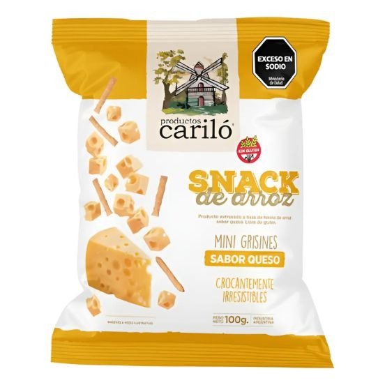 Producto - Mini Grisines Sabor Queso x100grs (Carilo)