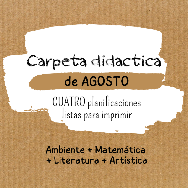 Producto - Carpeta didáctica: Agosto