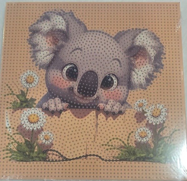 Producto - DIAMOND PAINTING 20X20 BASTIDOR M KOALA ENTRE MARGARITAS