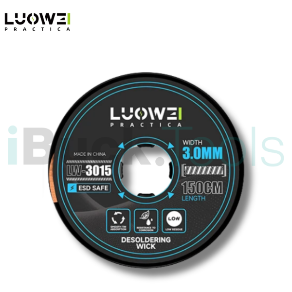 Producto - Malla Desoldante LuoWei LW-3015 3.0mm x 1,5Mts